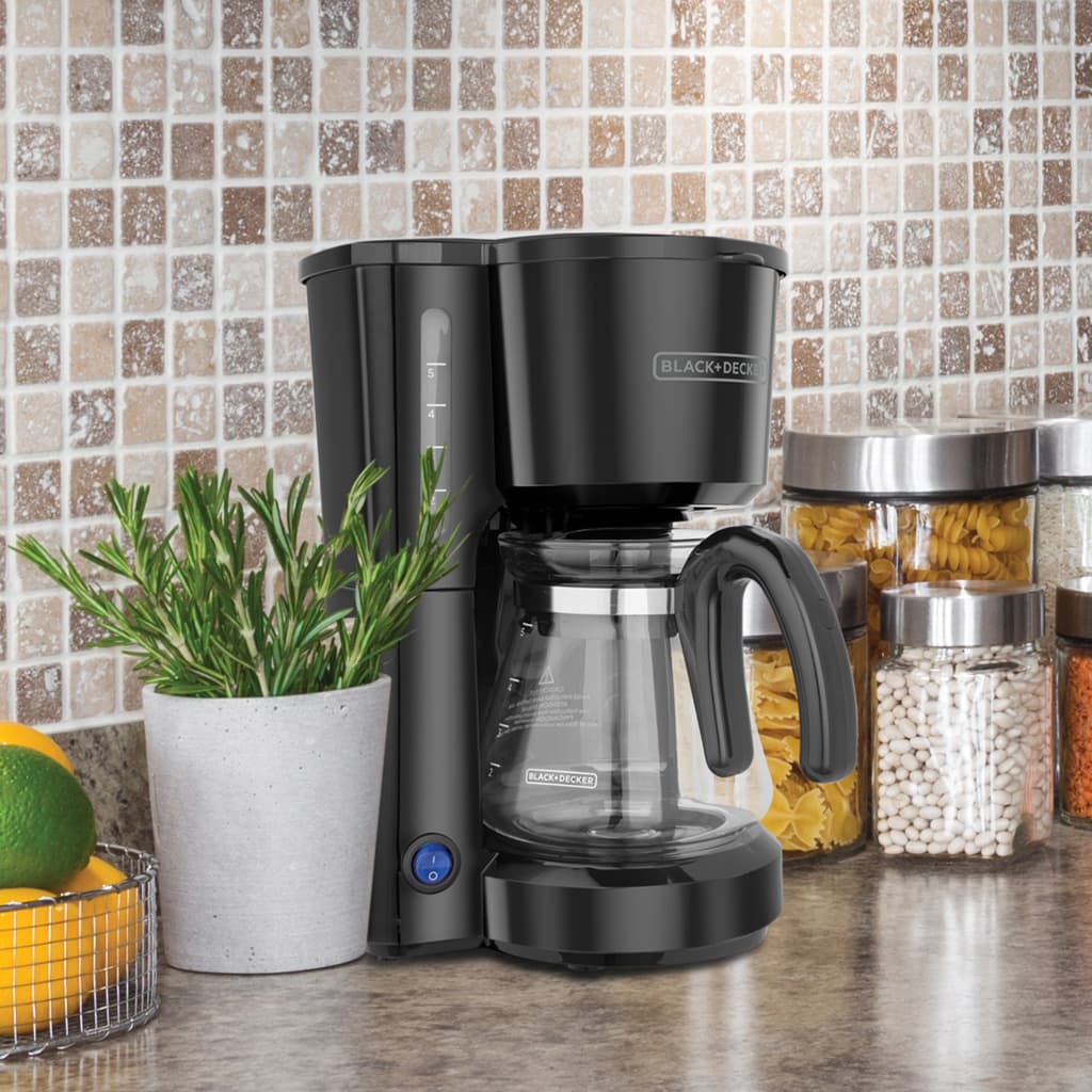 Black + Decker cafetera 5 tazas negra