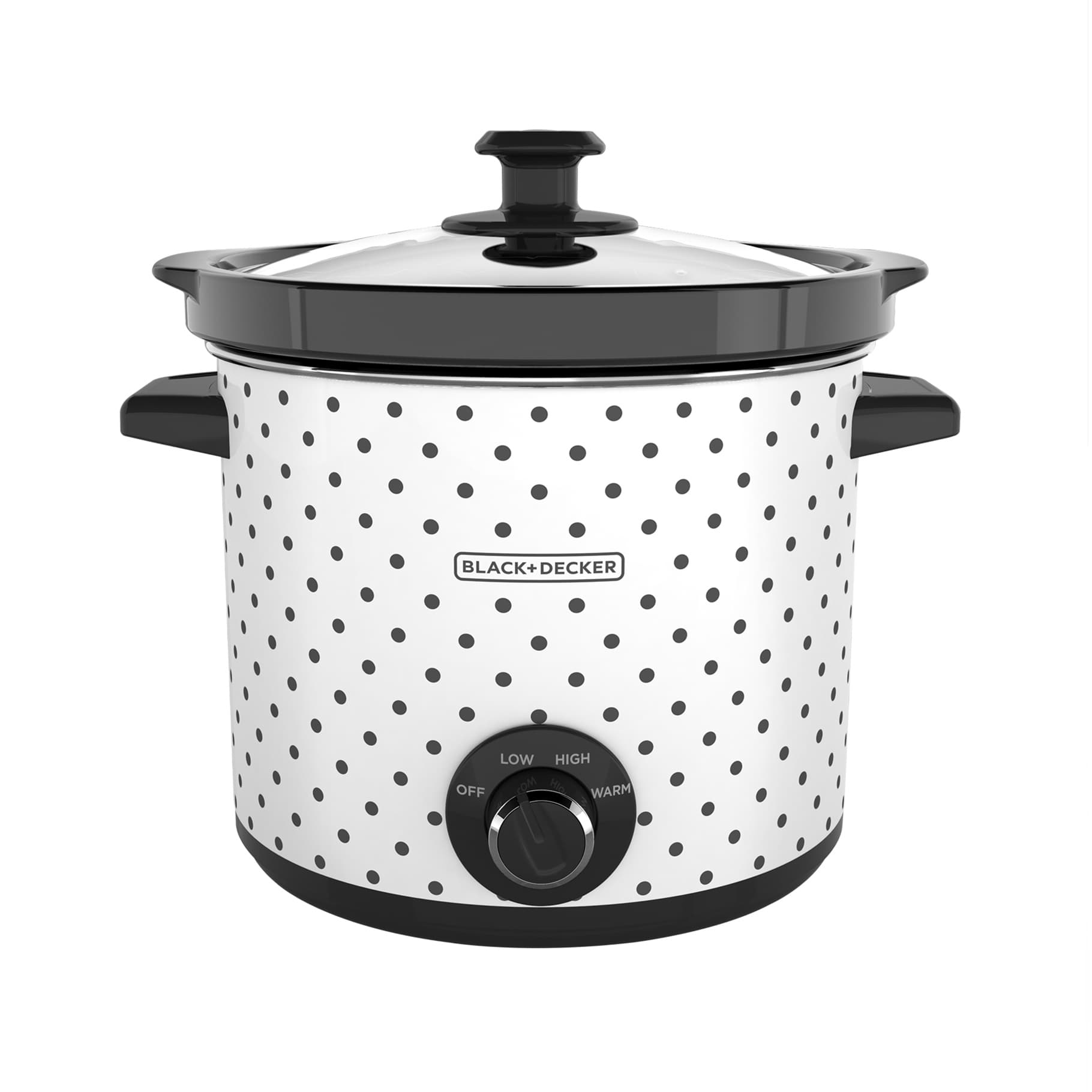 Black + Decker olla de coccion lenta 4l blanca-negro