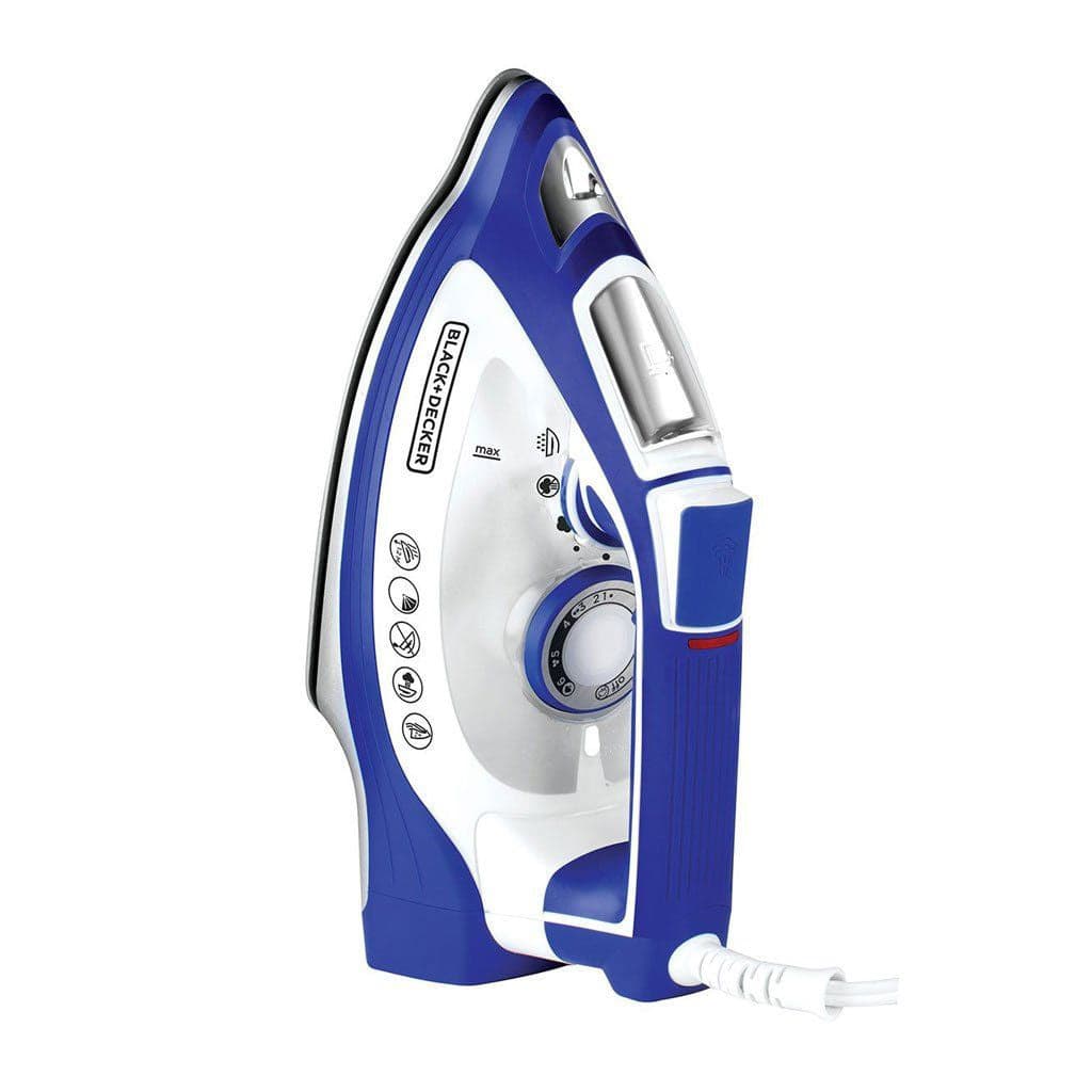 Black + Decker plancha de vapor suela ceramica resistente a golpes impact