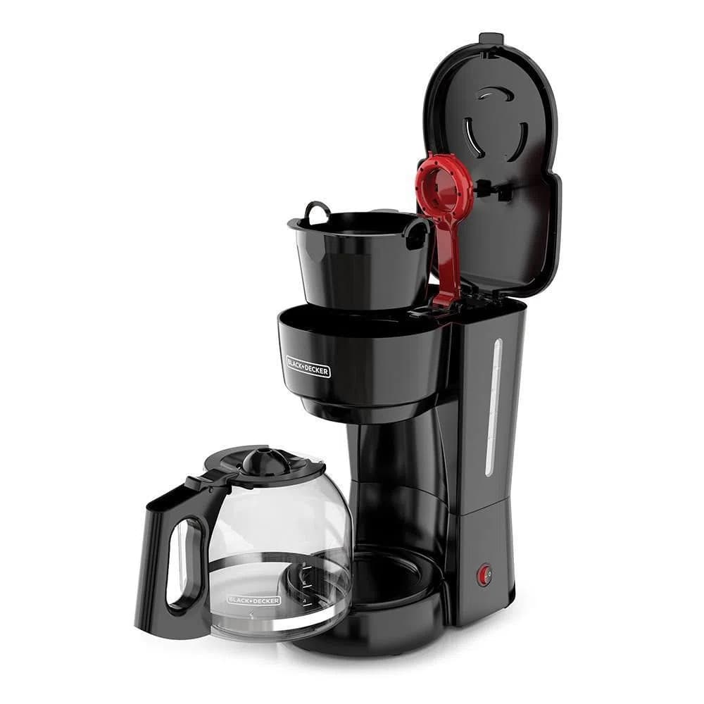 Black + Decker cafetera 12 tazas negra S/F