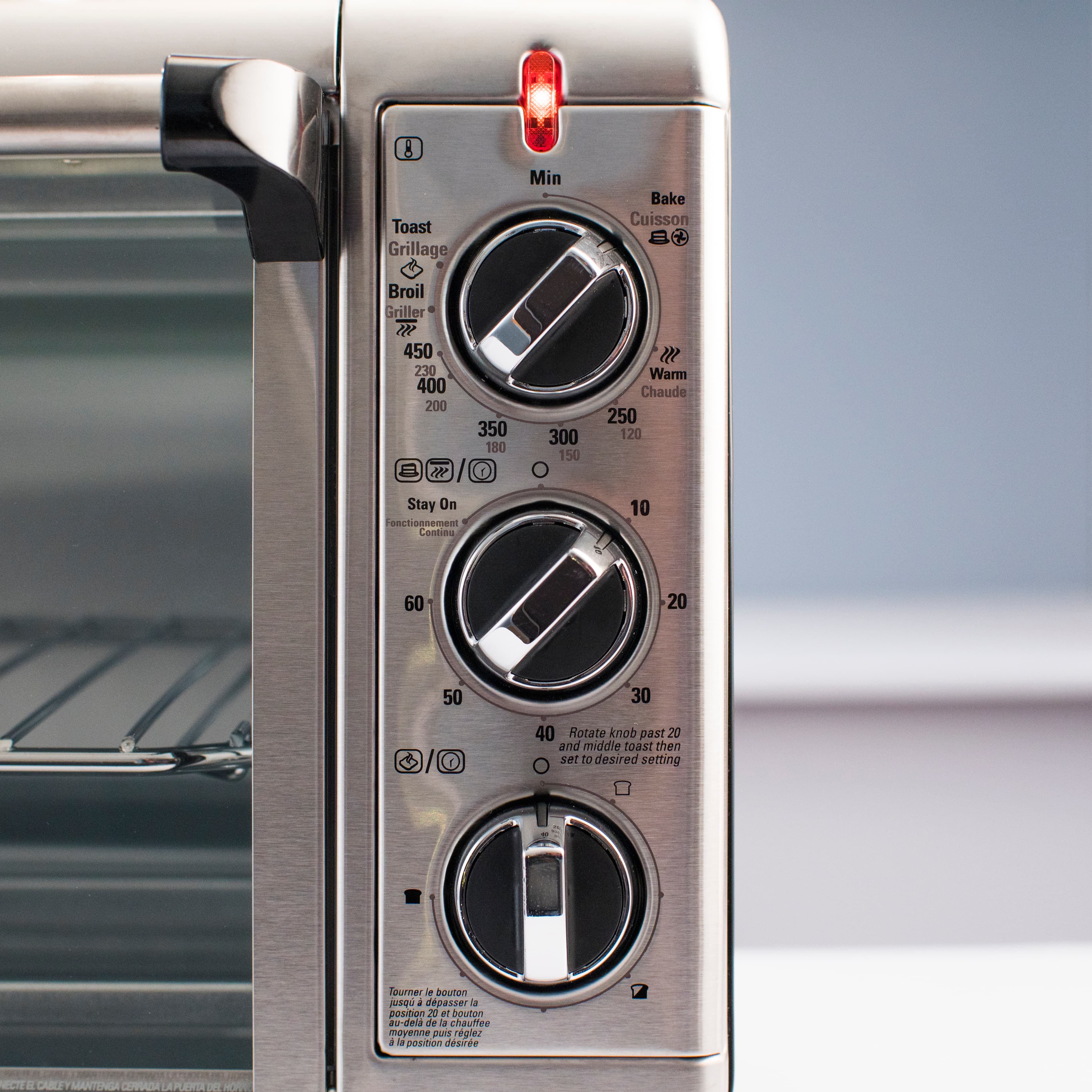 Black + Decker horno de conveccion extra ancho 8 rebanadas inox