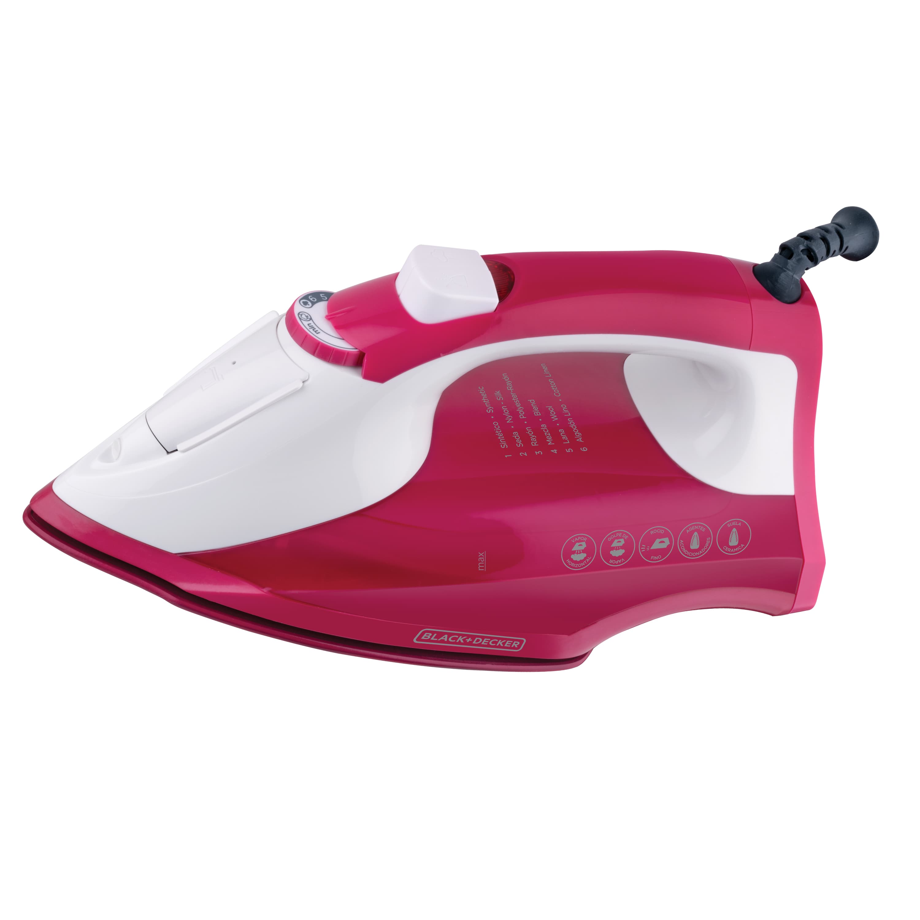Black + Decker plancha de vapor anti-adherente