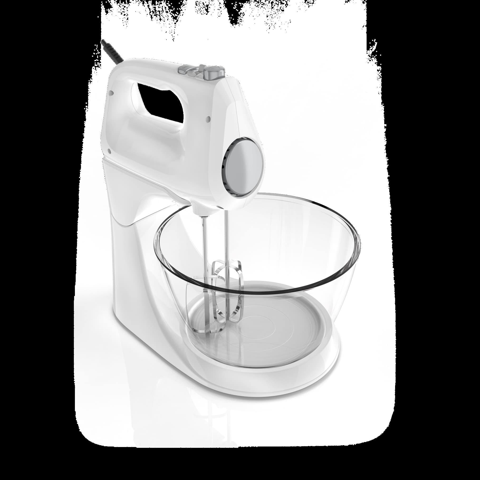 Black+Decker Batidora 2 en 1 vertical y manual 250 watts color blanca