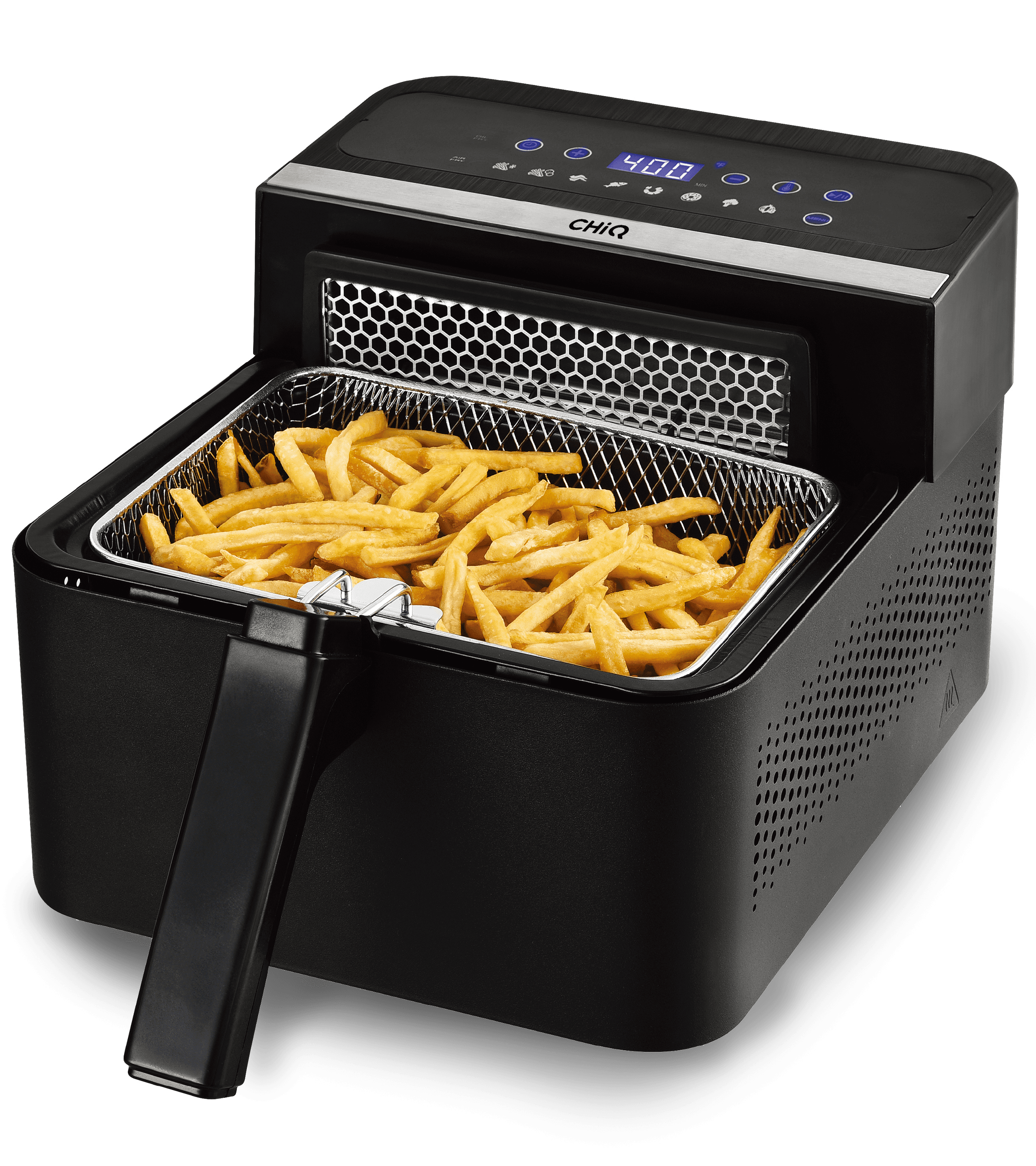CHIQ freidora aire y aceite duo touch negra