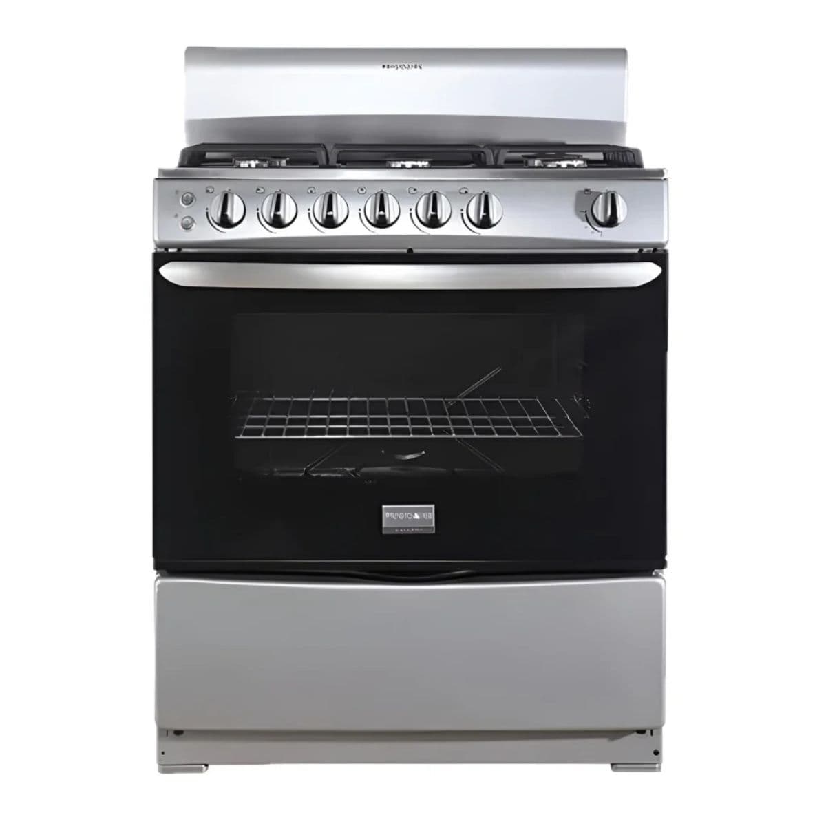 Frigidaire cocina de gas 30" 6 quemadores silver