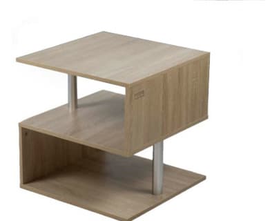 Kenneth Cole mesa de centro color roble W50 x H50 x D50
