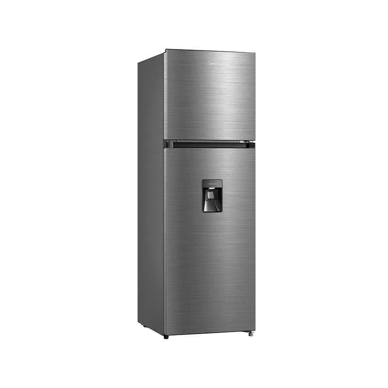 Midea Refrigerador Congelador superior de 13 pies con dispensador Acero inoxidable