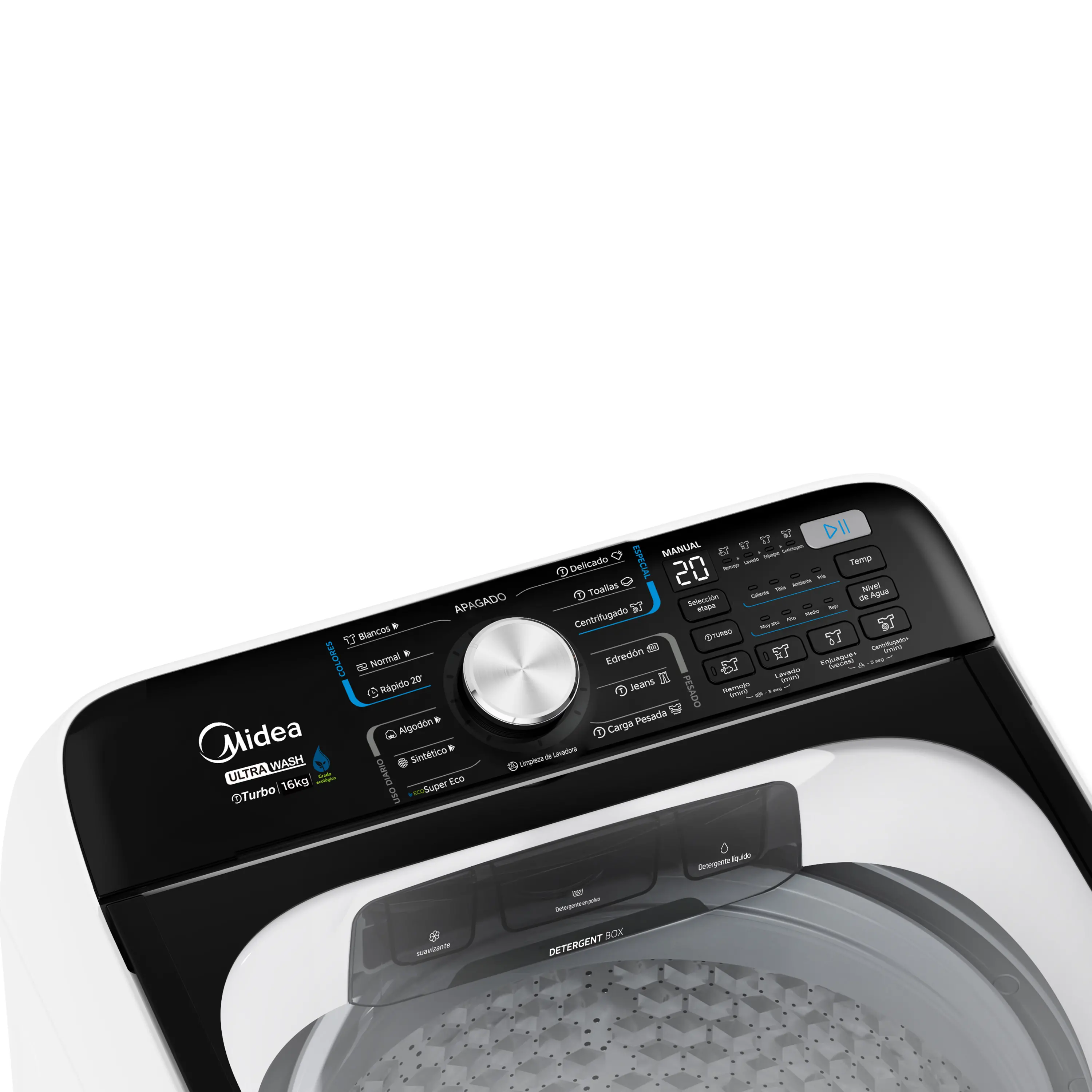 Midea Lavadora Carga superior de 16 kg Blanco