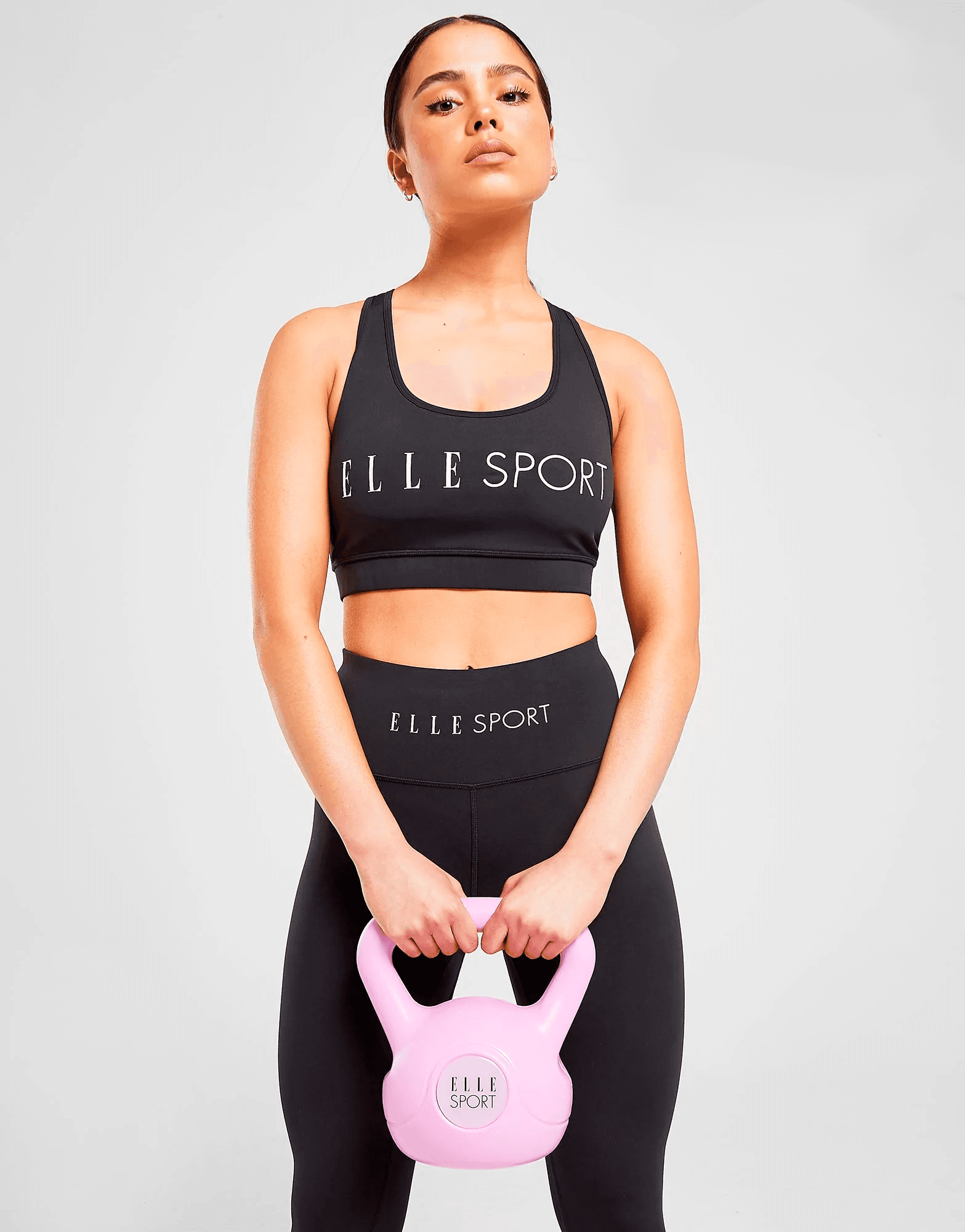 Elle pesa kettlebell rosado 8KG