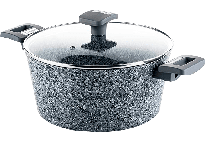 Westinghouse cacerola con tapa granito gris 24cm