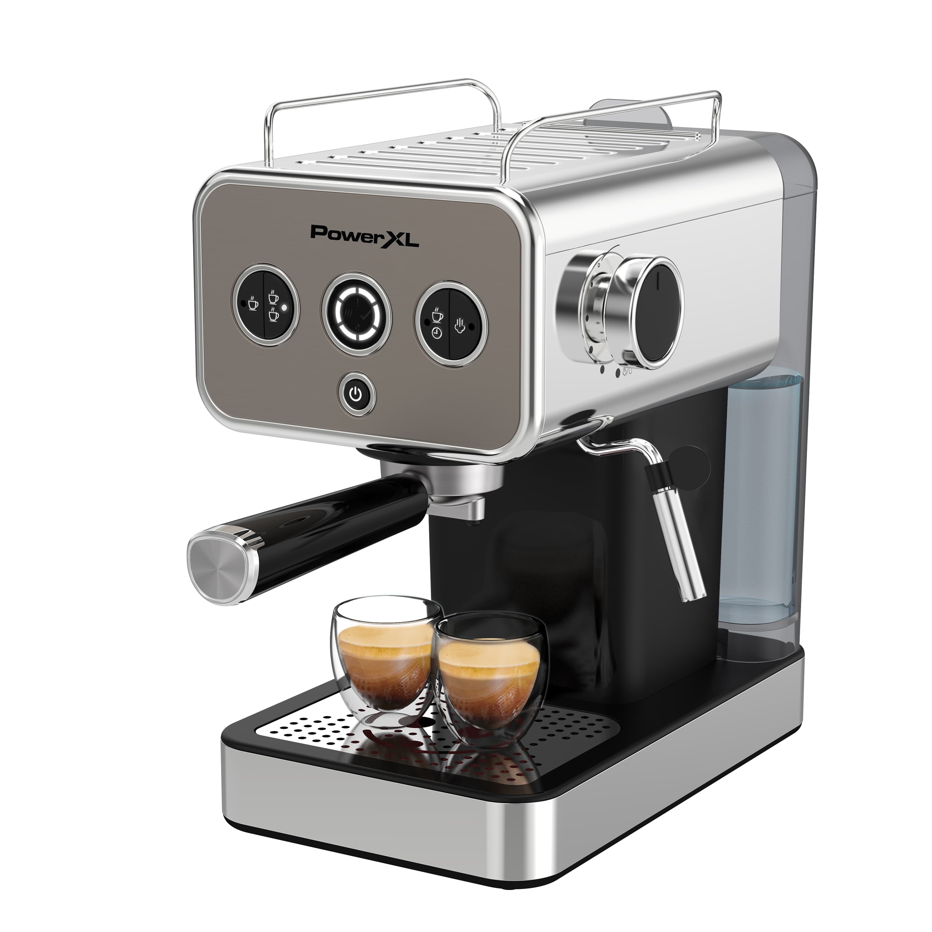 Power XL cafetera maquina espresso semiautomatica sencillo o doble